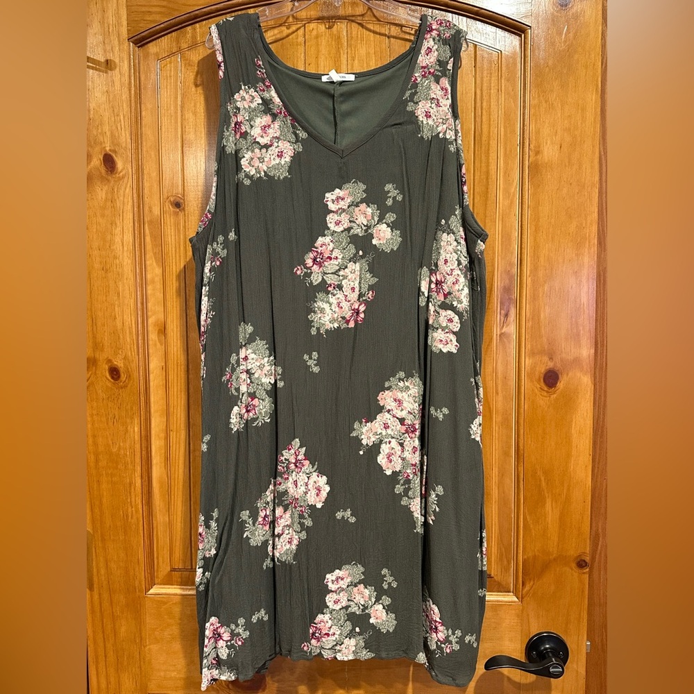 Maurices Floral Sleeveless Dress 2X